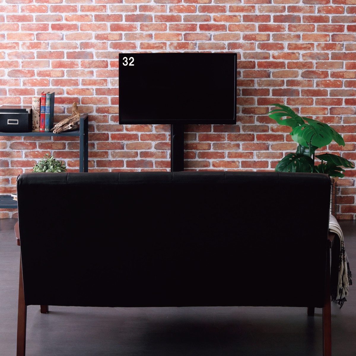 楽天市場】壁寄せテレビスタンド (HTR01 BK) ニトリ 【玄関先迄納品