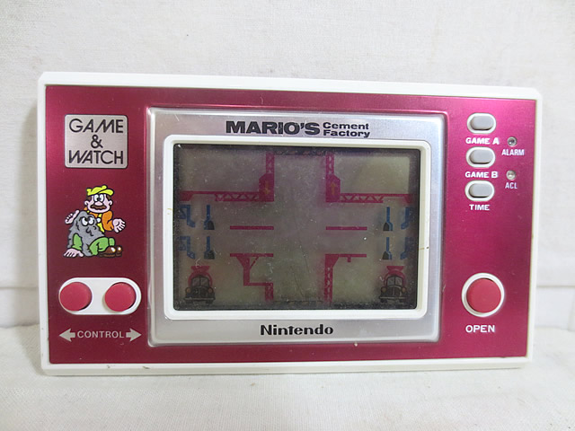 楽天市場】美品 任天堂 ゲーム＆ウォッチ マリオズセメント