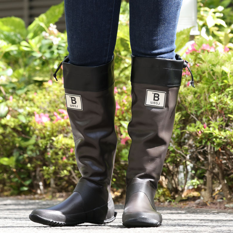 楽天市場】日本野鳥の会 長靴 レインブーツ ゴム長靴 雨靴 ブラウン