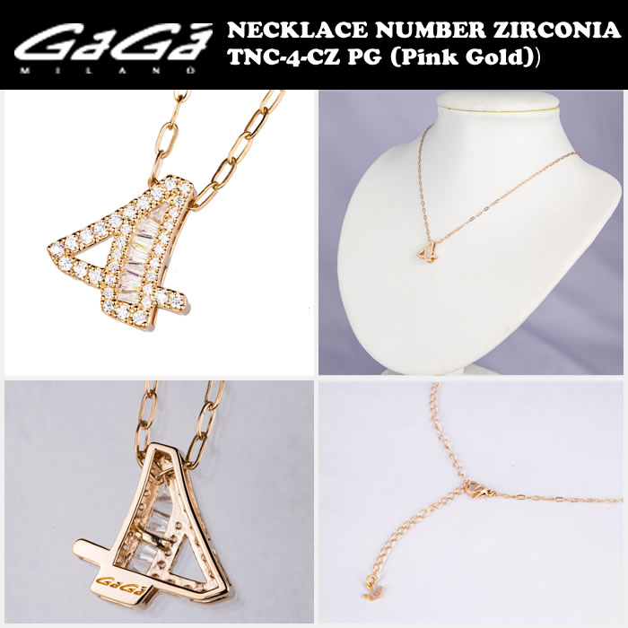 楽天市場】GaGa MILANO/ガガミラノ NECKLACE NUMBER ZIRCONIA PG