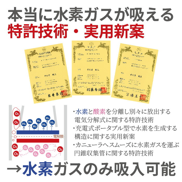 楽天市場】自然呼吸型 水素吸入器 MyShinTouSui-Jet 1台 日省