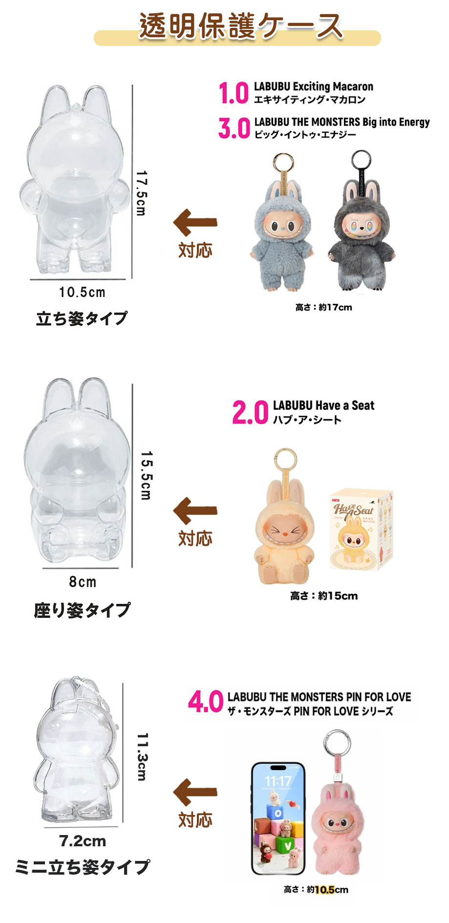 楽天市場】3.0【正規品保証】ラブブ labubu ぬいぐるみ 【11月新入荷