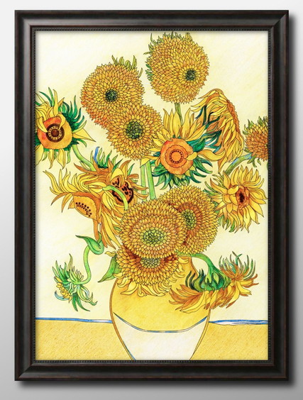 楽天市場】フィンセント ファン ゴッホ ひまわり A3 サイズ ポスター