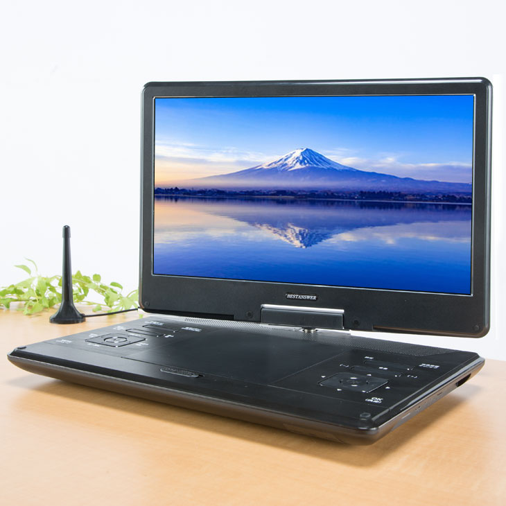 楽天市場】ポータブルテレビ ワイド 14.1インチ DVDプレーヤー テレビ