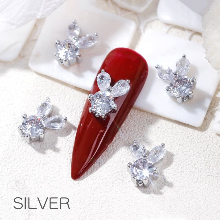 楽天市場】ポイント5倍ネイルパーツ うさぎ ビジュー 2P ラビット