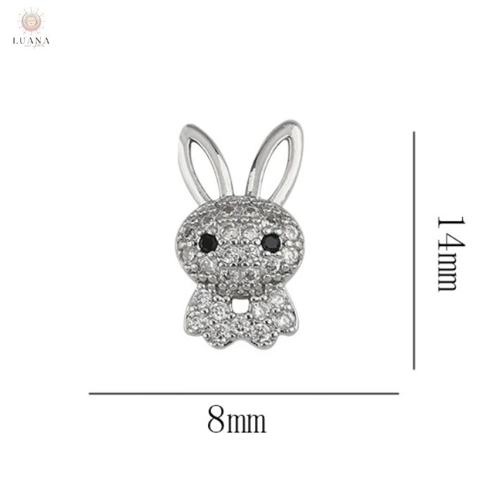 楽天市場】ポイント5倍ネイルパーツ うさぎ フェイス 2P 顔 ラビット