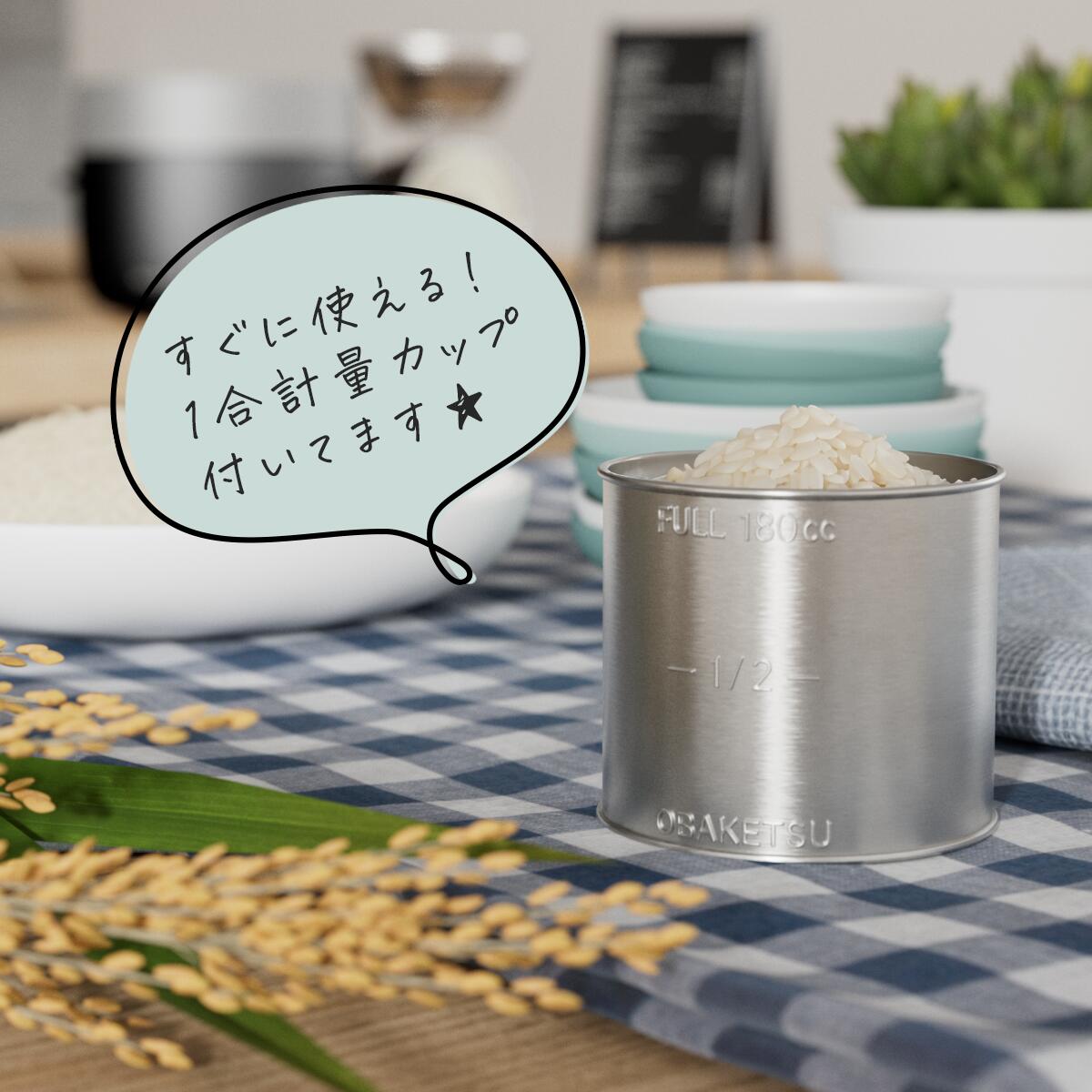 楽天市場】【メーカー公式直営店】OBAKETSU (オバケツ) 米びつ 20kg用