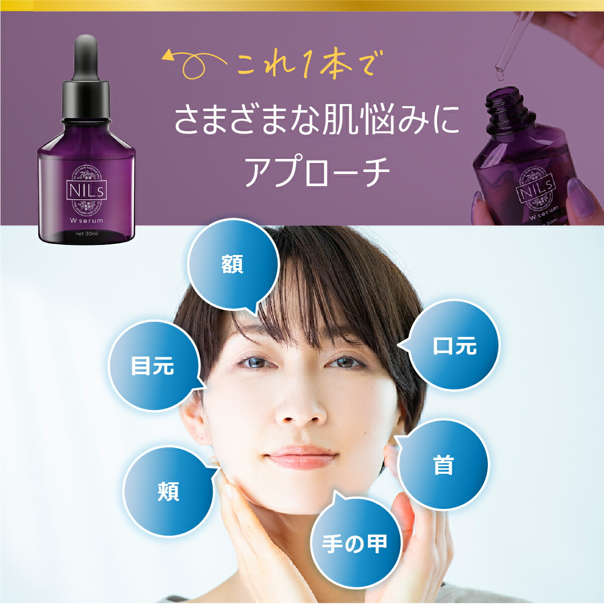 楽天市場】NILs Wserm ニルス ダブルセラム 30ml 無香料 医薬部外品