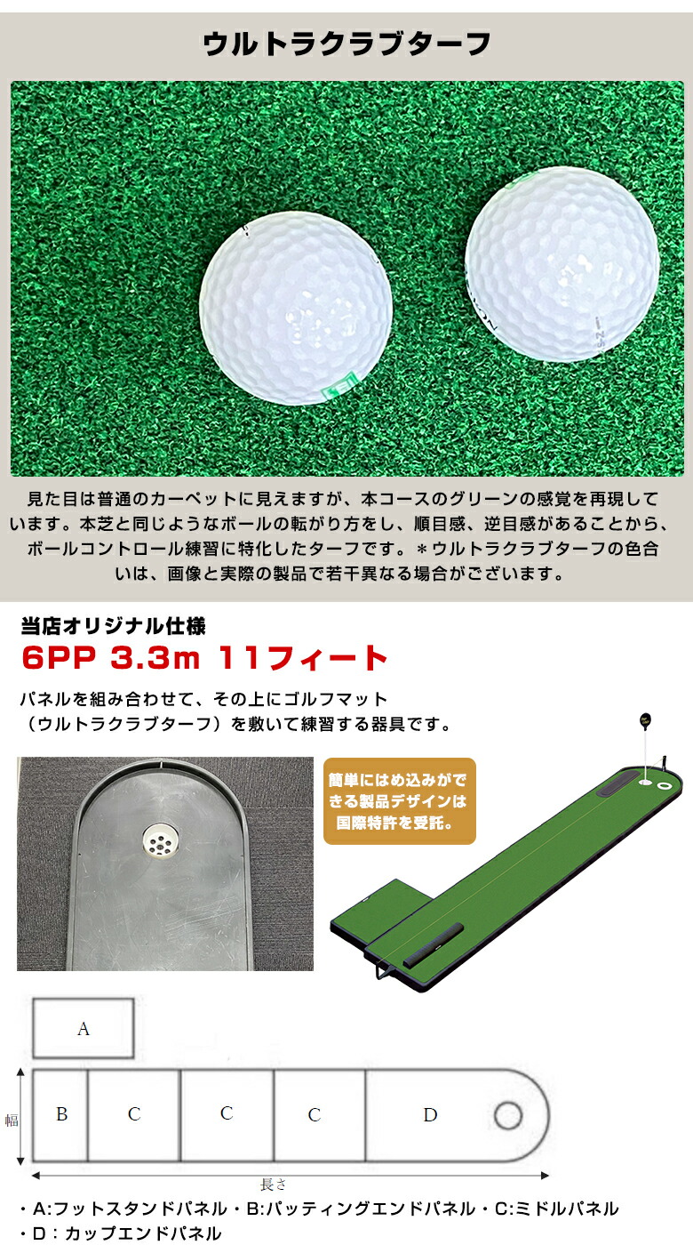 楽天市場】ゴルフ パター 練習 ツアーリンクス トレーニングエイド