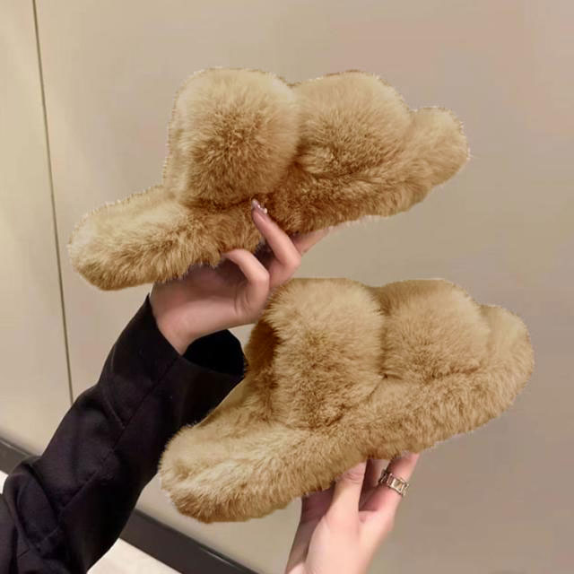 楽天市場】ファーサンダル 厚底 冬 あったか サンダル 歩きやすい 履き