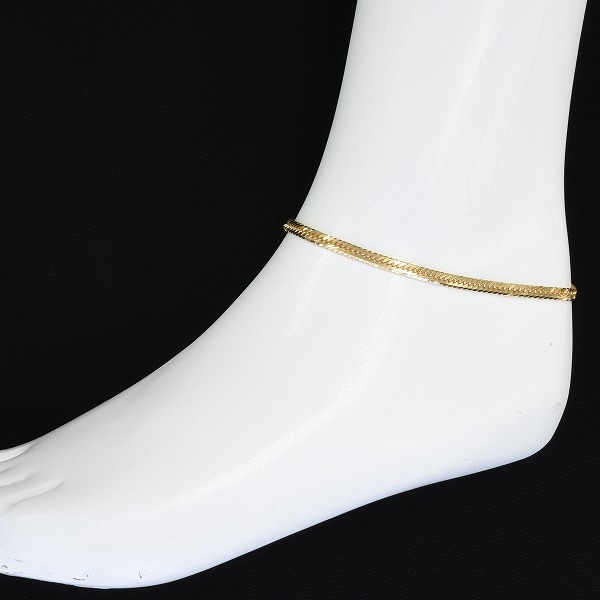 楽天市場】喜平 アンクレット K18 ゴールド 8面トリプル 24cm 10g