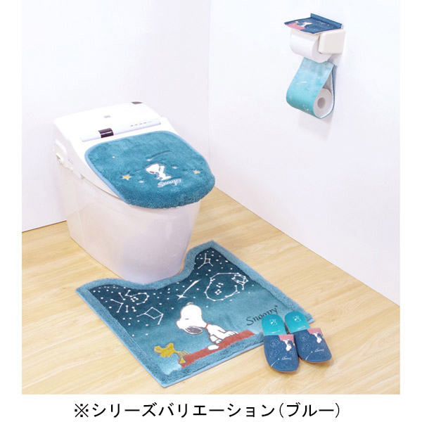 楽天市場】スヌーピー トイレマット (星空スヌーピー) SNOOPY ブルー