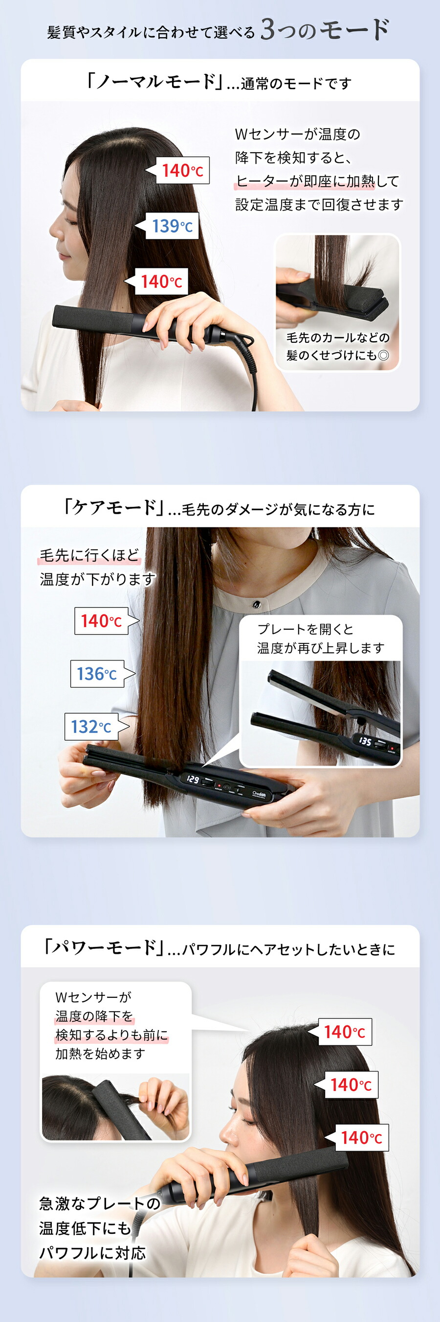 楽天市場】＜最新モデル＞ワンダム ヘアアイロン シルキーブラック加工