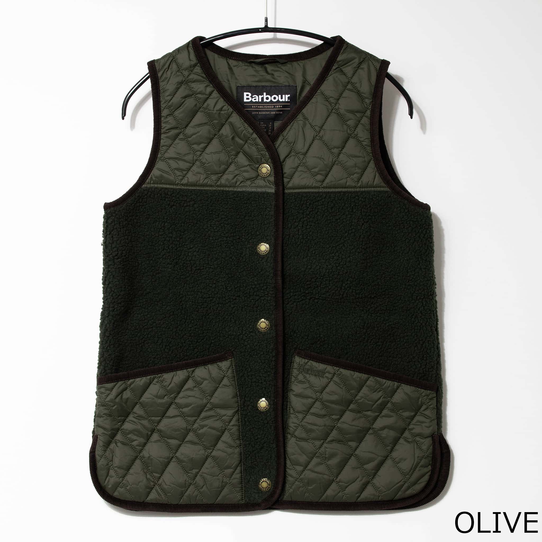 楽天市場】バブアー BARBOUR キルティングベスト フリースベスト