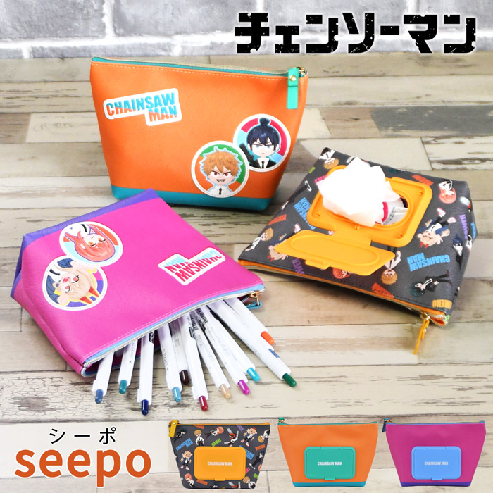 楽天市場】チェンソーマン seepo シーポ シートケース ポーチ