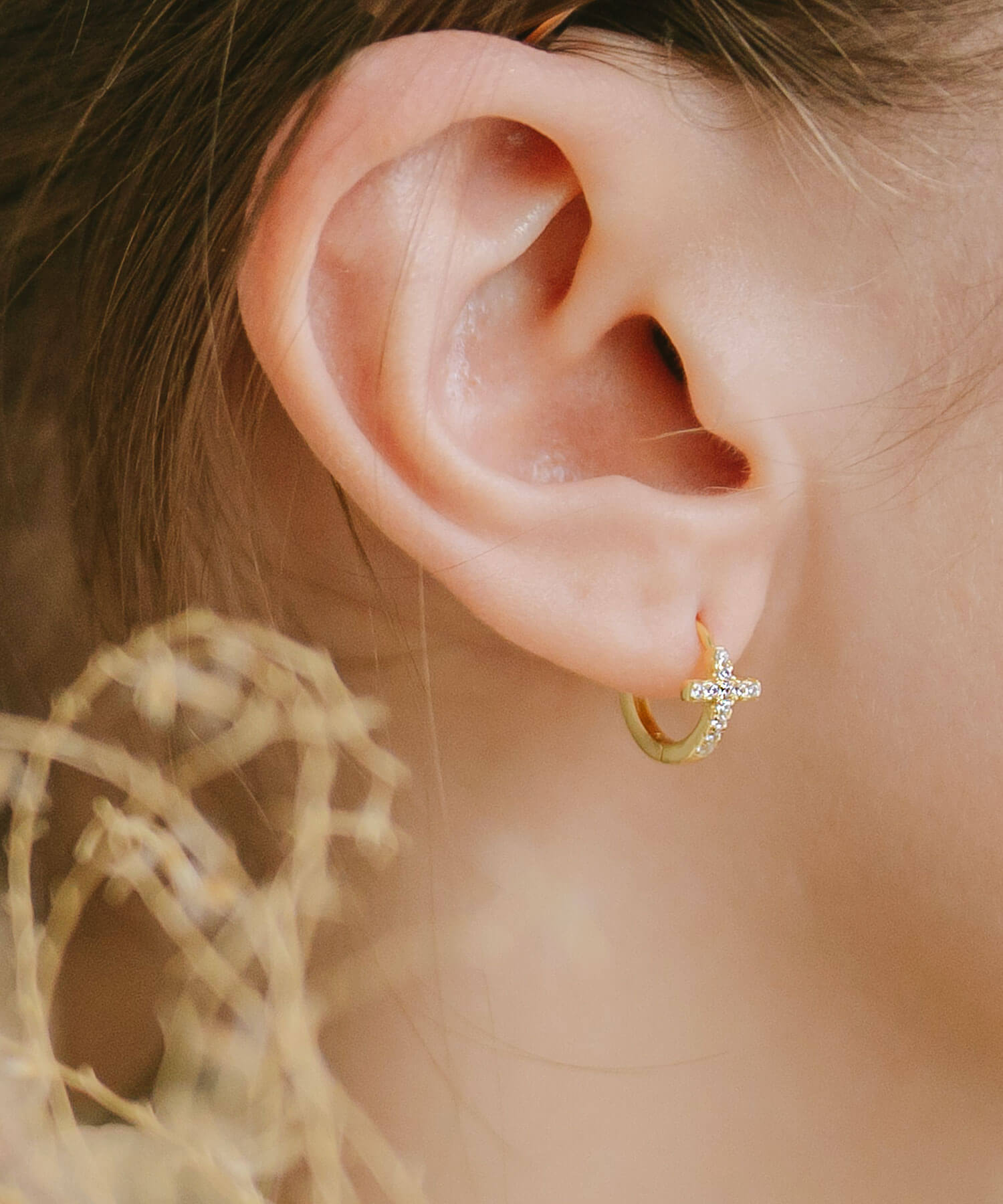 楽天市場】フープピアス シルバー つけっぱなし キュービック