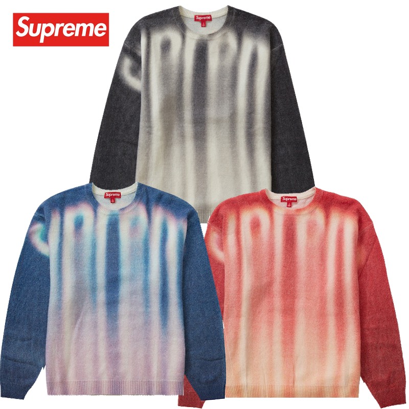 楽天市場】23FW Supreme Blurred Logo Sweater シュプリーム ブラード