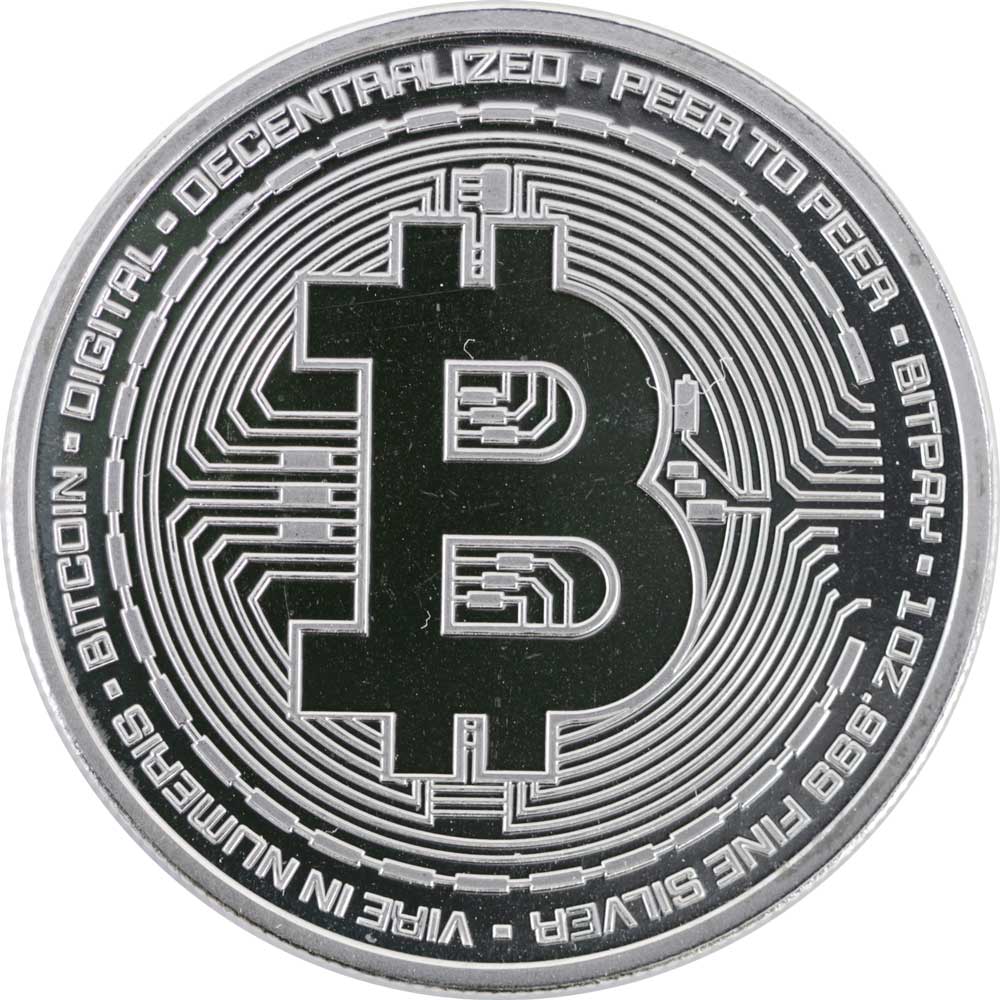 楽天市場】BTC銀貨 純銀 1オンス 31.1g ビットコイン Bitcoin