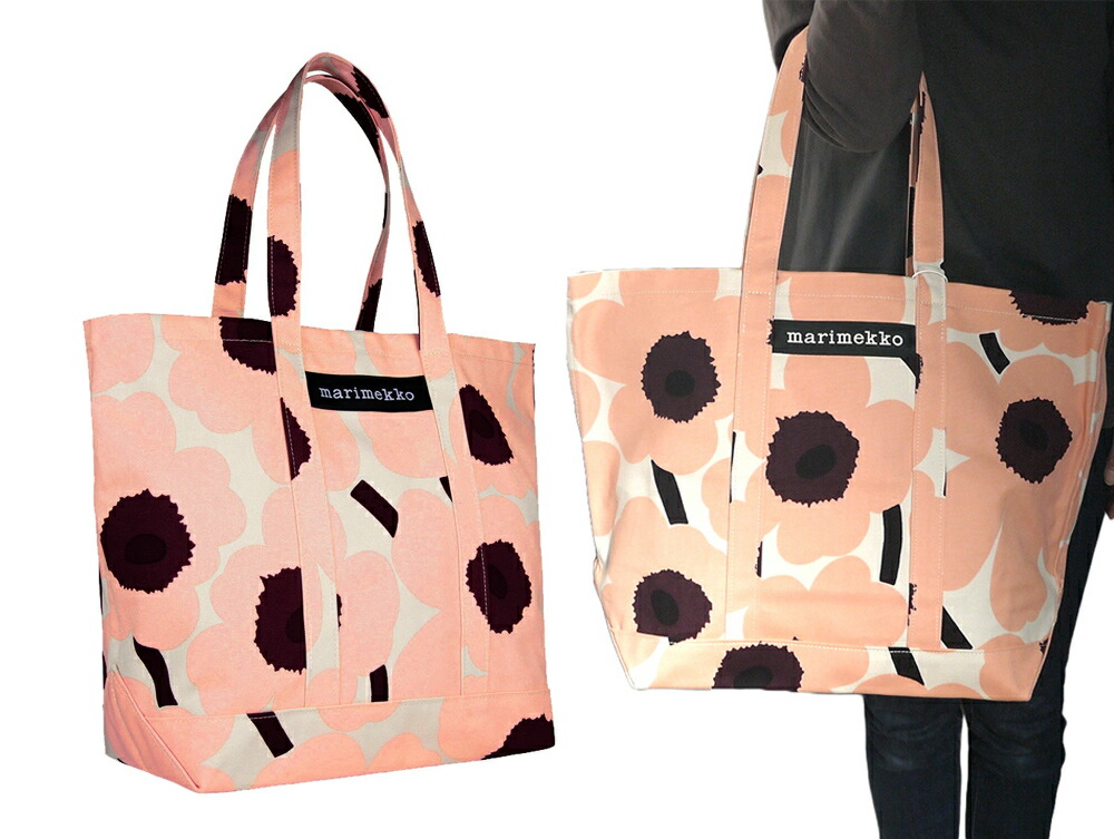 楽天市場】マリメッコ marimekko ウニッコ柄ビッグトートバッグ ピンク