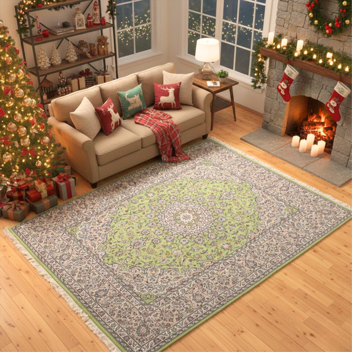 楽天市場】ペルシャ絨毯 【本物イラン産】 カシャーン産 ライト