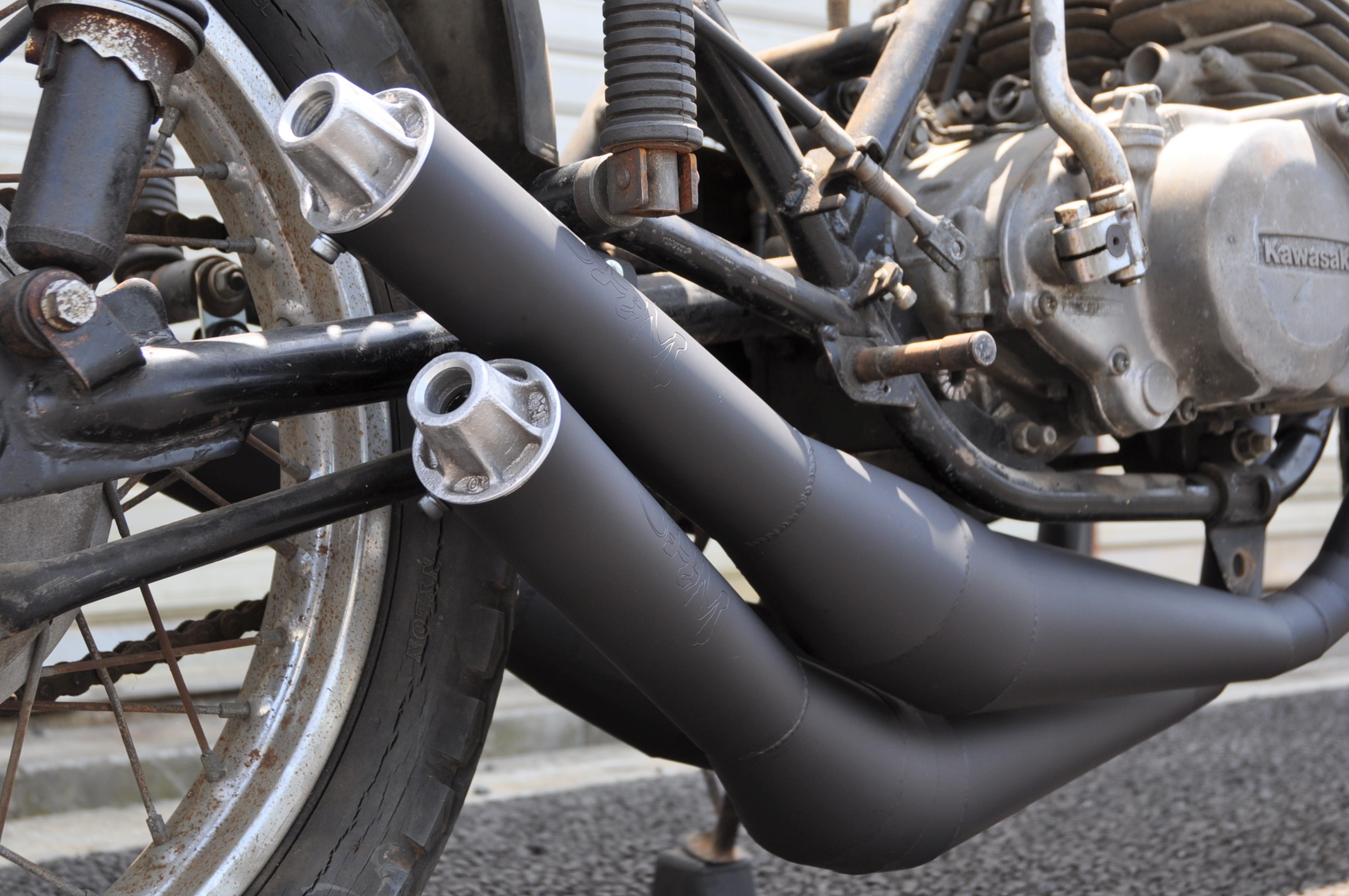 楽天市場】ORM 製 ホンダ NS-1 右2本出し チャンバー ボアアップ対応