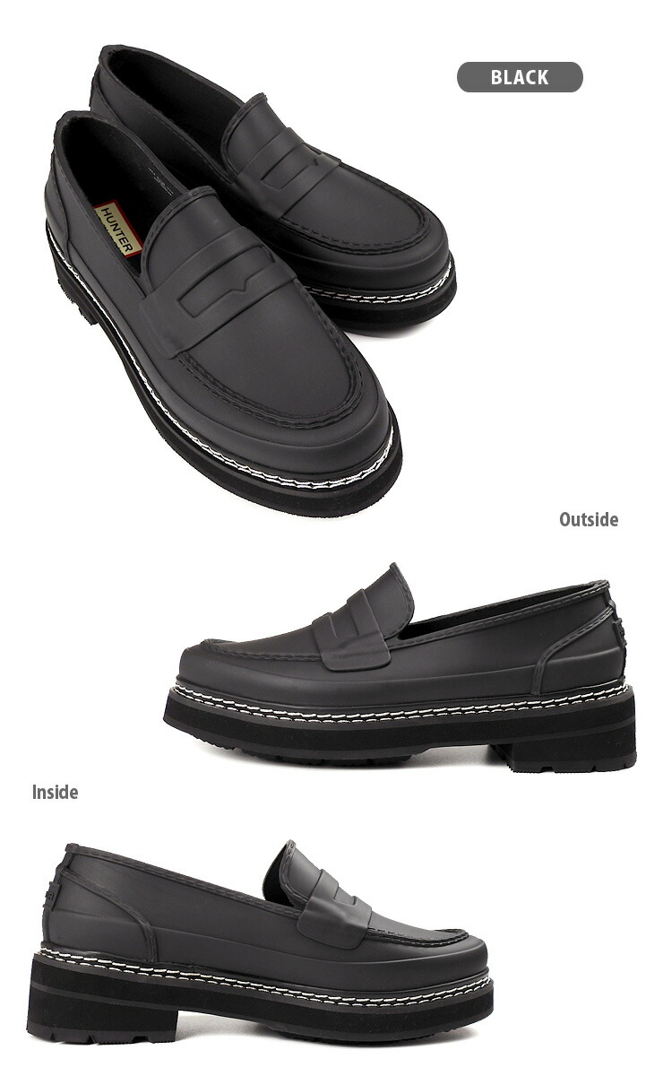 楽天市場】HUNTER REF STITCH PENNY LOAFER レインローファーシューズ