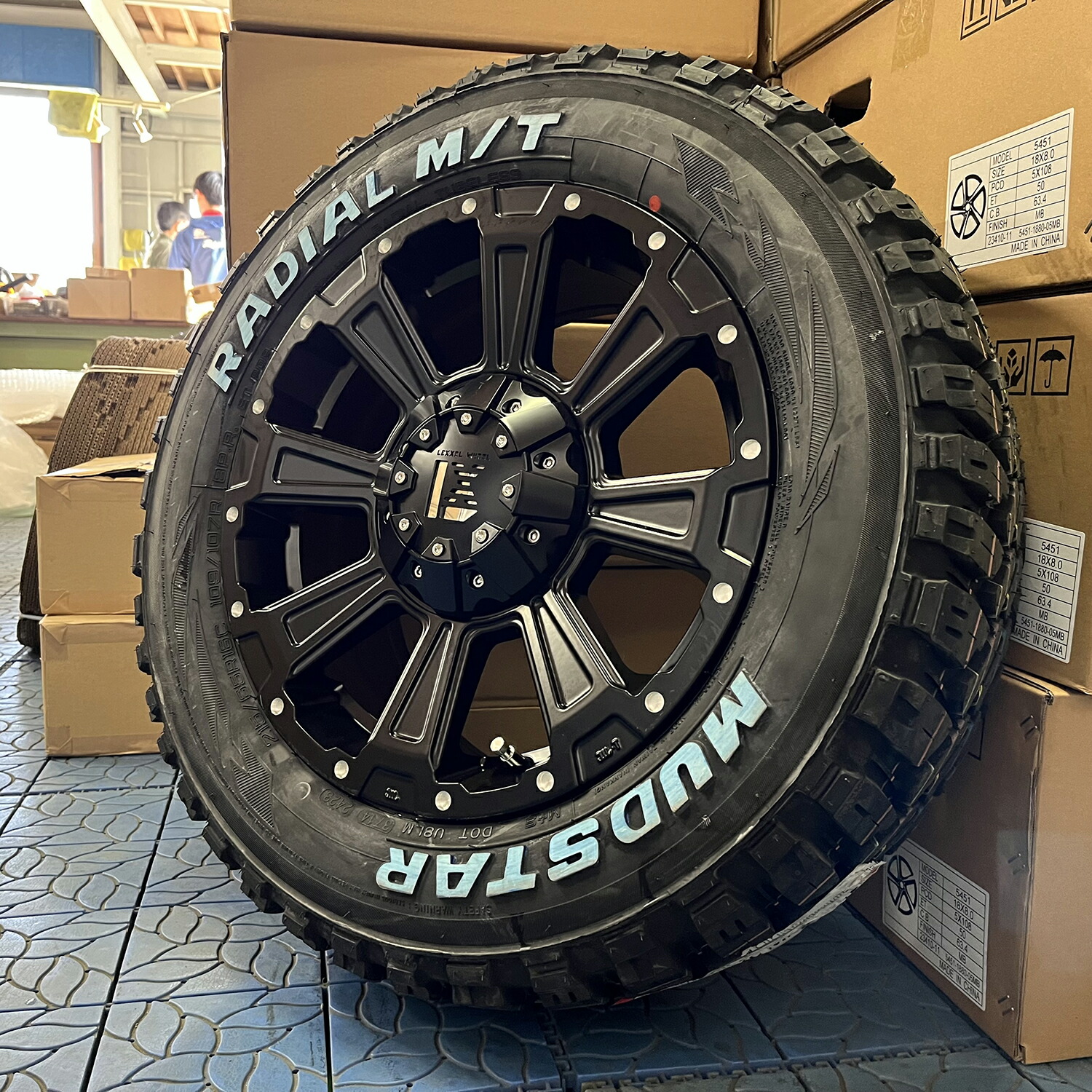 楽天市場】車検対応 タイヤホイールセット マッドスター ラジアル MT