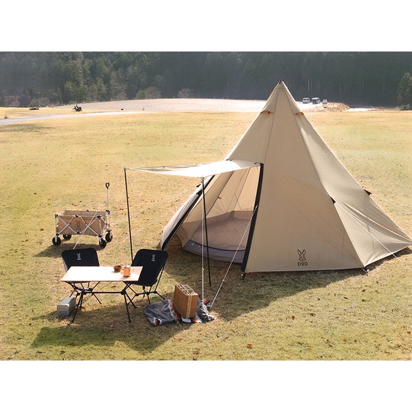 楽天市場】DOD テント ワンポールテントL T8-200-TN dod アウトドア