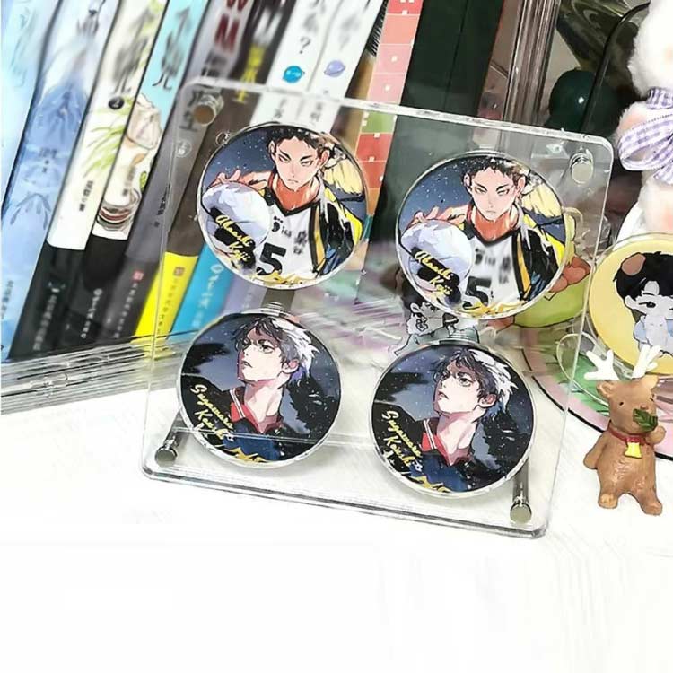 楽天市場】缶バッジ ディスプレイスタンド アクリル板 58mm 65mm 75mm