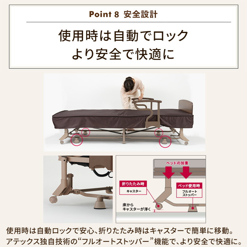 楽天市場】電動リクライニングベッド（1モーター） AX-BE721