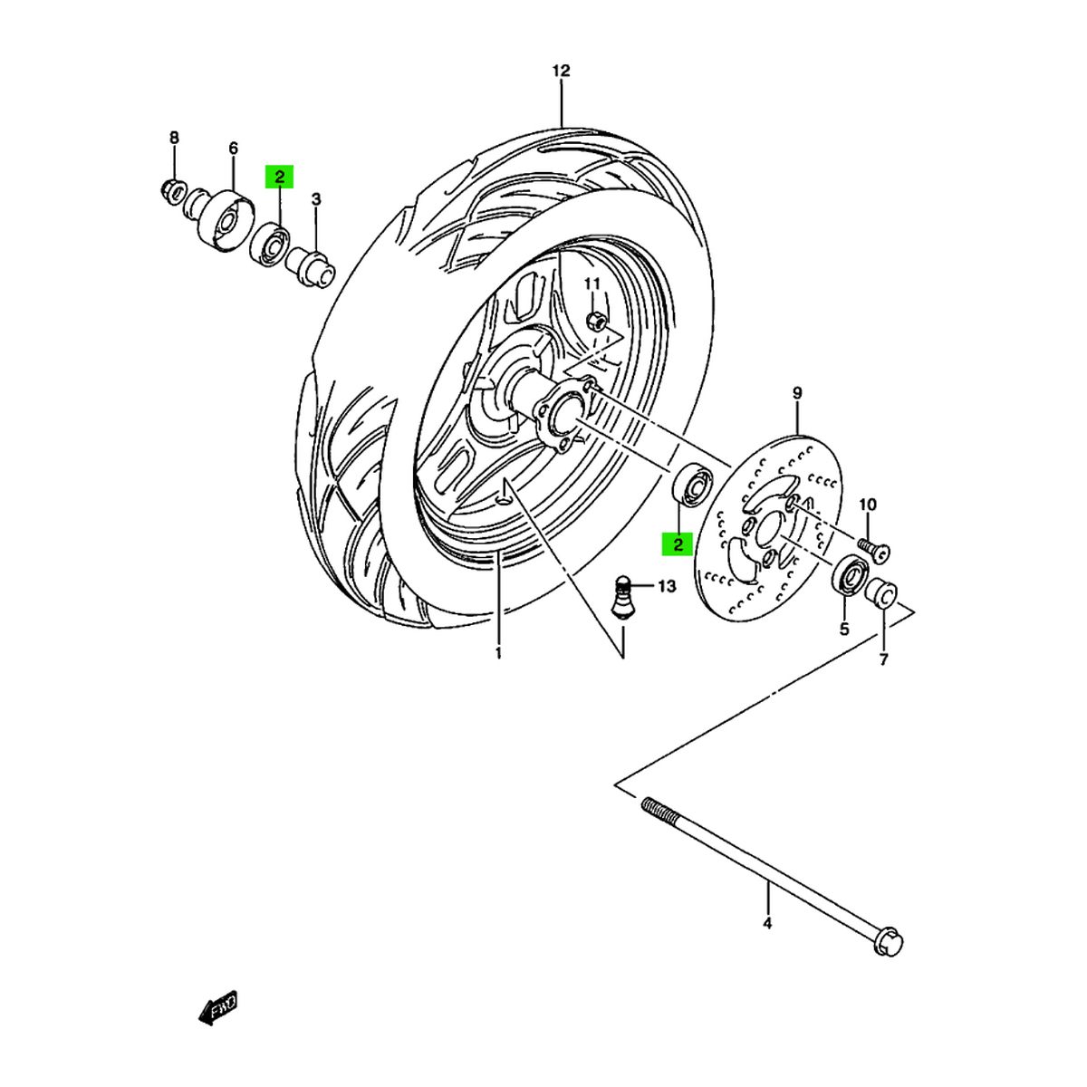 楽天市場】台湾スズキ純正 アドレスV125 G S SS ADDRESS ベアリング