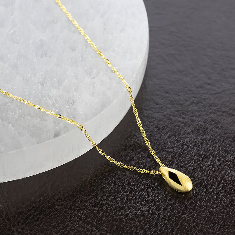 楽天市場】純金 24金 ペンダントトップ ティアドロップ ネックレス