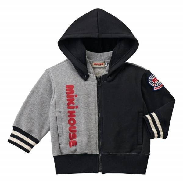 楽天市場】○50％OFFセール○ミキハウス mikihouse 縦ロゴ パーカー(80