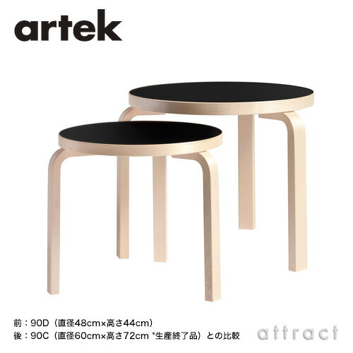 楽天市場】アルテック Artek TABLE 90D テーブル 90D サイズ：Φ48×44cm