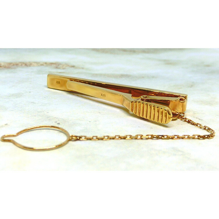 楽天市場】【半額】 ネクタイピン 18金 K18 タイ留め 地金 ゴールド