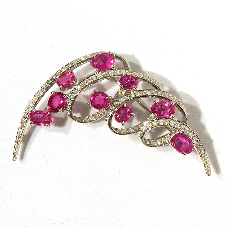 楽天市場】ルビー（ブローチ｜レディースジュエリー・アクセサリー