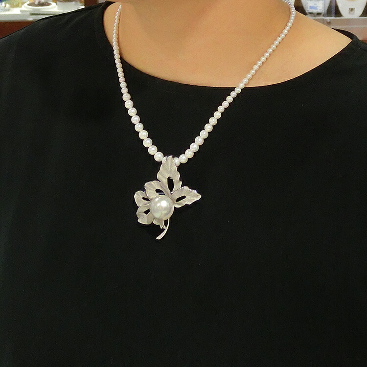 楽天市場】白蝶真珠 パール(6月誕生石) ブローチ シルバーSV