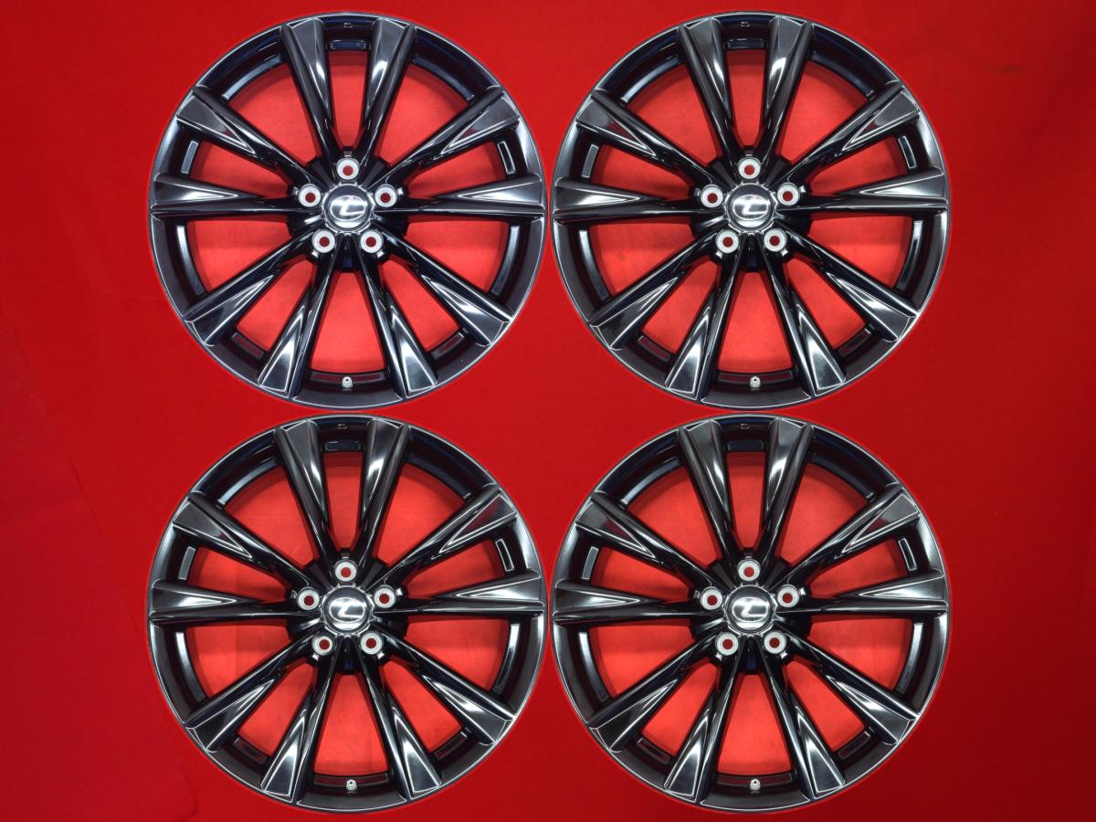 美品 レクサス NX Fスポーツ 純正 20インチ サテンブラック 4本】 美品