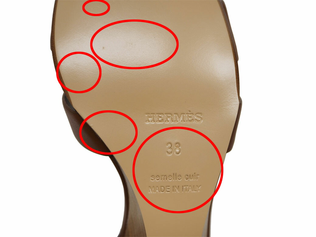 楽天市場】エルメス HERMES サンダル レディース 38 24.5cm レジェンド