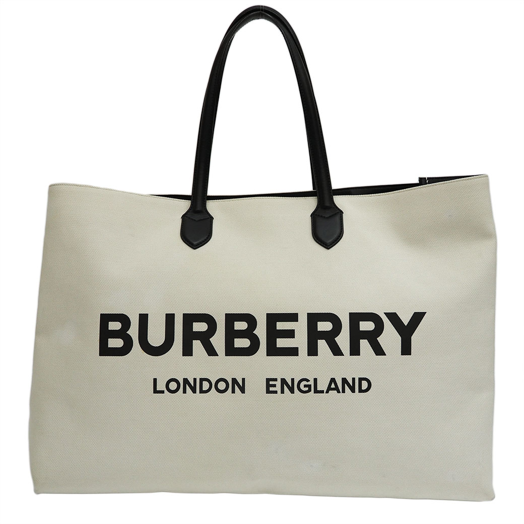 楽天市場】バーバリー BURBERRY バッグ ロゴ キャンバス トートバッグ