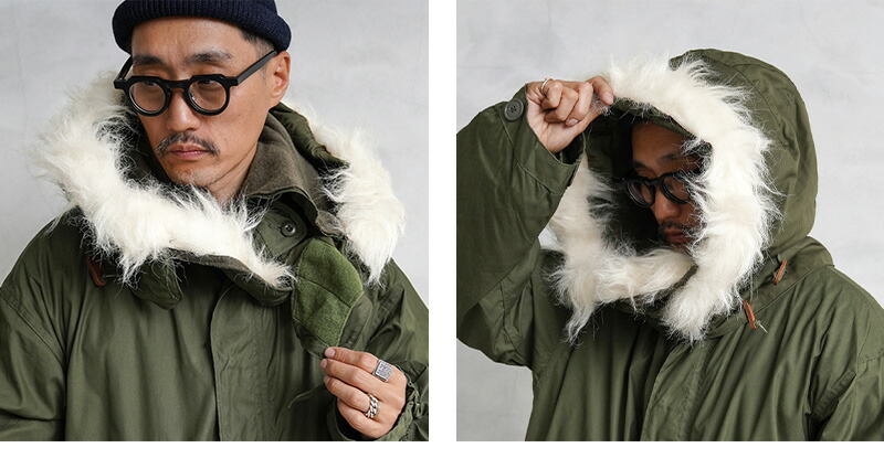 楽天市場】☆実物 新品 デッドストック 米軍 M-65用フード アクリル