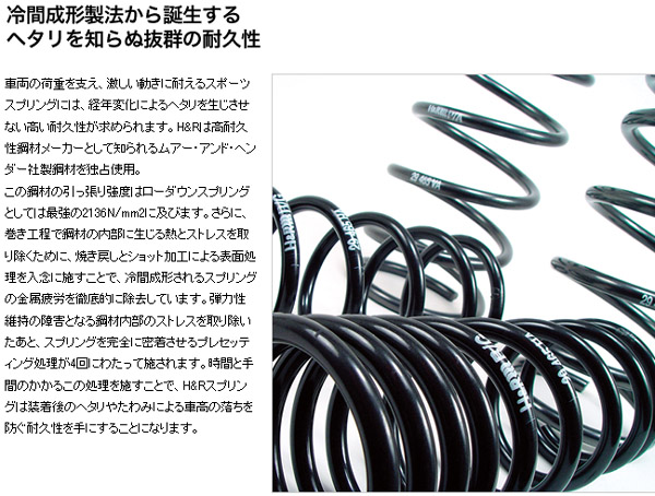 楽天市場】H&R ダウンサス [マセラティ ギブリ M156 MG 2WD車用 2014