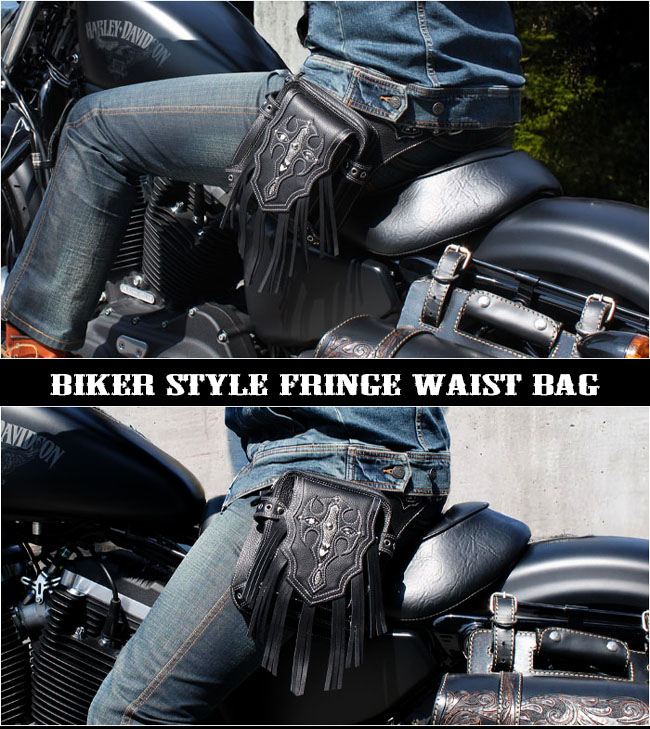 楽天市場】レザー ウエストバッグ レッグベルト付き レッグバッグ