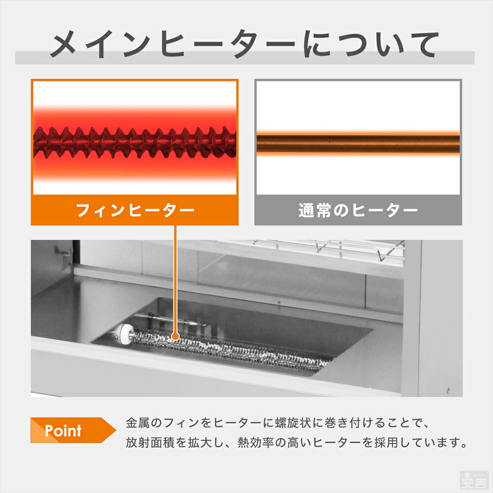 楽天市場】【送料無料】ホットショーケース 業務用 PRO-4WSE【あす楽