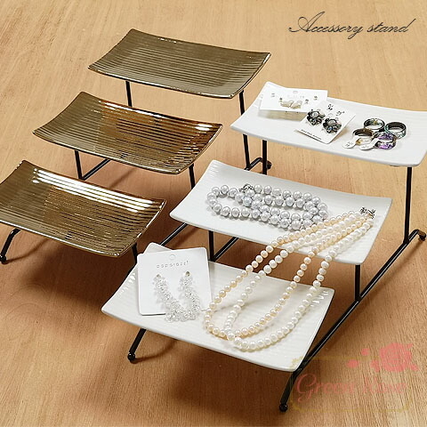楽天市場】アクセサリー什器 組立式 ディスプレイ スタンド トレー 皿