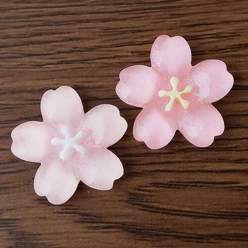 楽天市場】桜 貼付けパーツ ピンク ラメ 2色10個 さくら サクラ