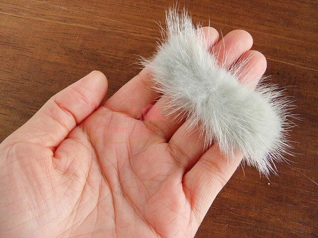 楽天市場】ミンクファーリボン 5個 パーツ ミンク ファー アクセサリー