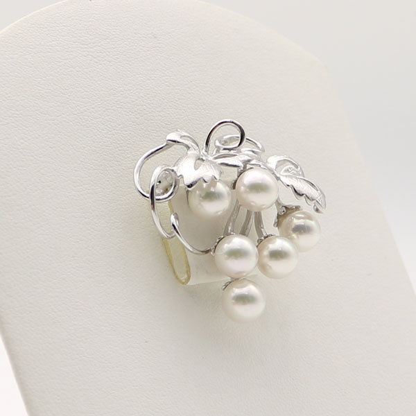 楽天市場】真珠 パール ブローチ あこや真珠 パールブローチ 7mm-7.5mm