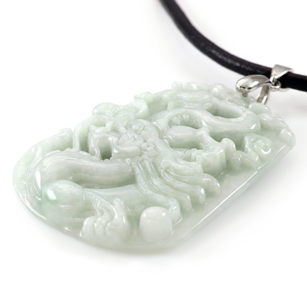 楽天市場】翡翠 ネックレス ペンダント メンズ 大ぶり 龍 ドラゴン 竜