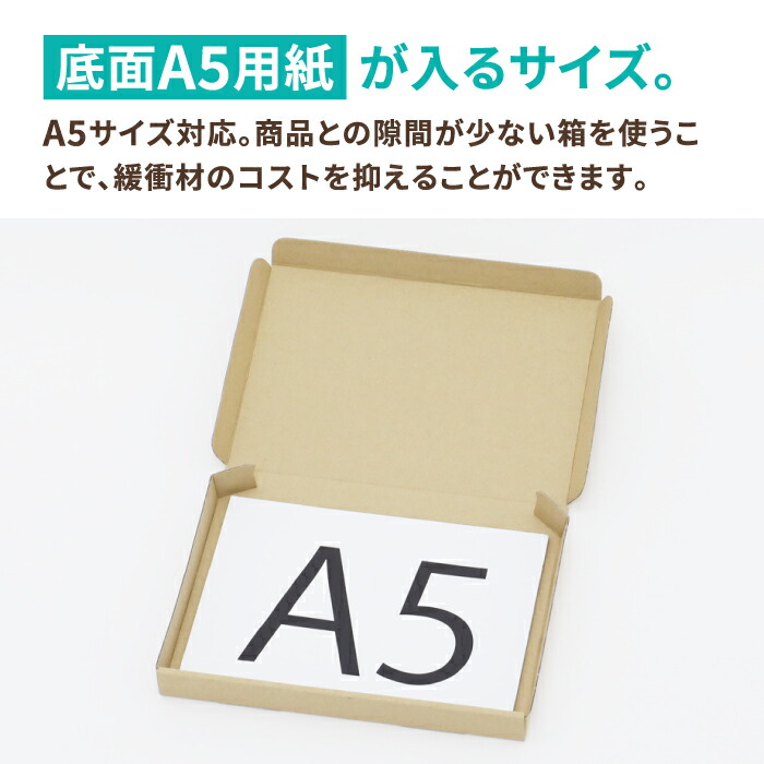 楽天市場】A5 ネコポス 箱 厚さ2.5cm 500枚 (223×157×22) ゆうパケット